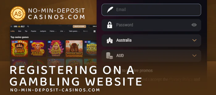 Create an account with an Australian Paypal casino